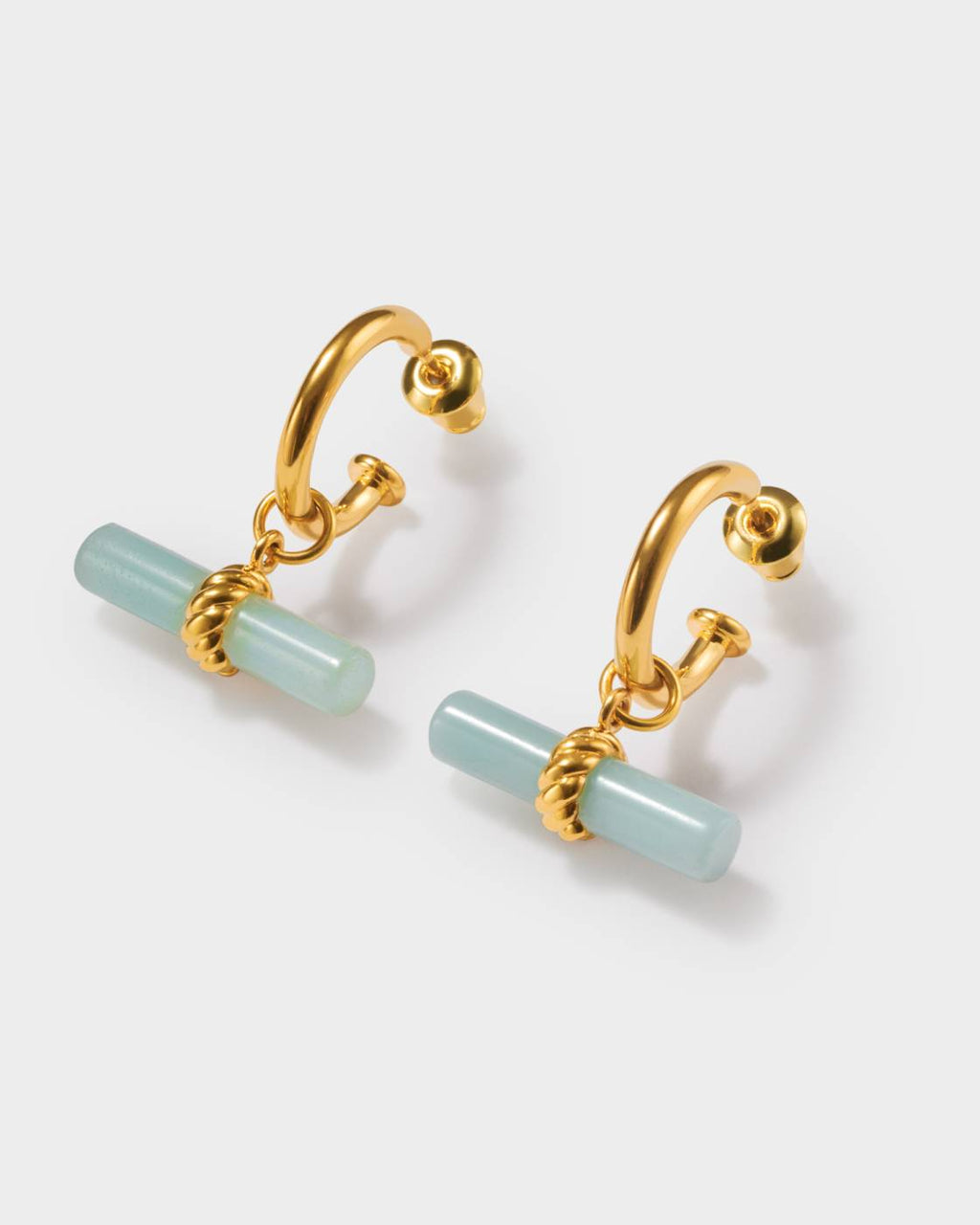 AZURA T BAR GP HOOP EARRINGS by KATIE LOXTON