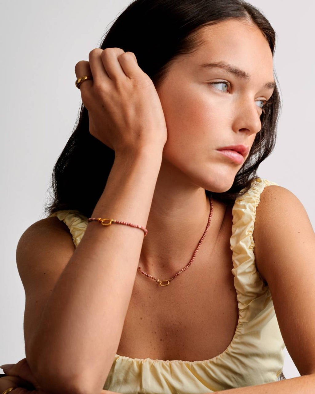 RHODOCHROSITE GP NECKLET by KATIE LOXTON