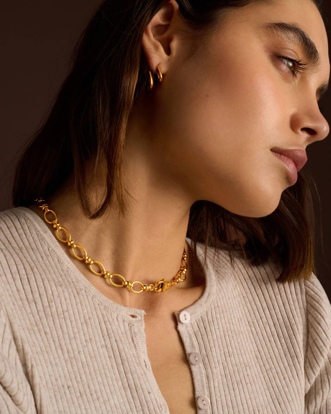 EMPIRE CHAIN GP NECKLET by KATIE LOXTON