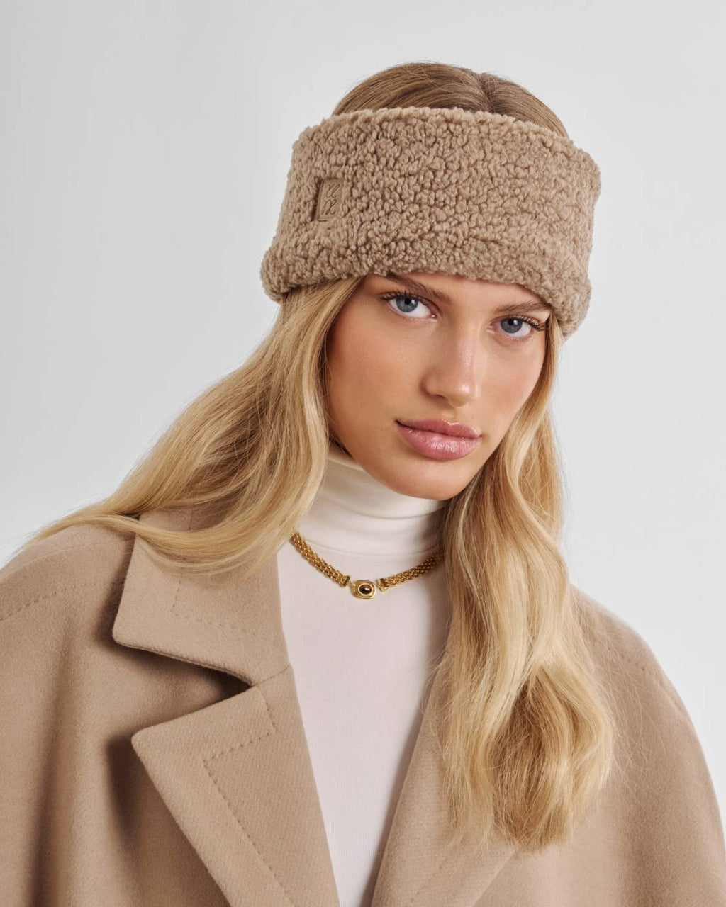 TAN BORG HEADBAND by KATIE LOXTON