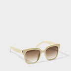 SUNGLASSES | NUDE SQUARE FRAME BROWN LENS ROMA by Katie Loxton