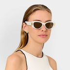 SUNGLASSES RIMINI OFF WHT CATS EYE by Katie Loxton