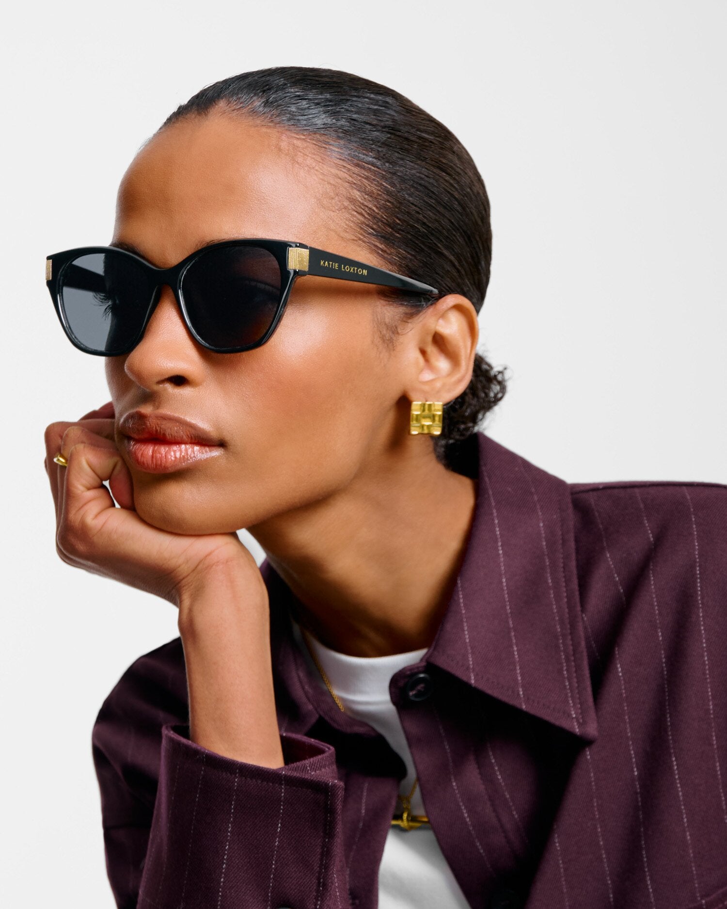 SUNGLASSES SYDNEY BLK CATS EYE by Katie Loxton