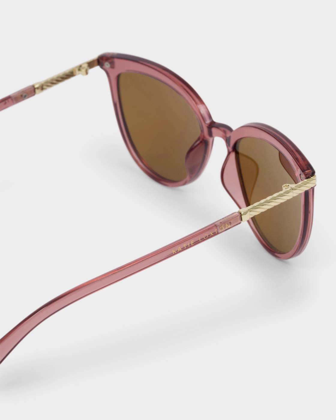 CHERRY FRAME RAVELLO ROUND SUNGLASSES by KATIE LOXTON