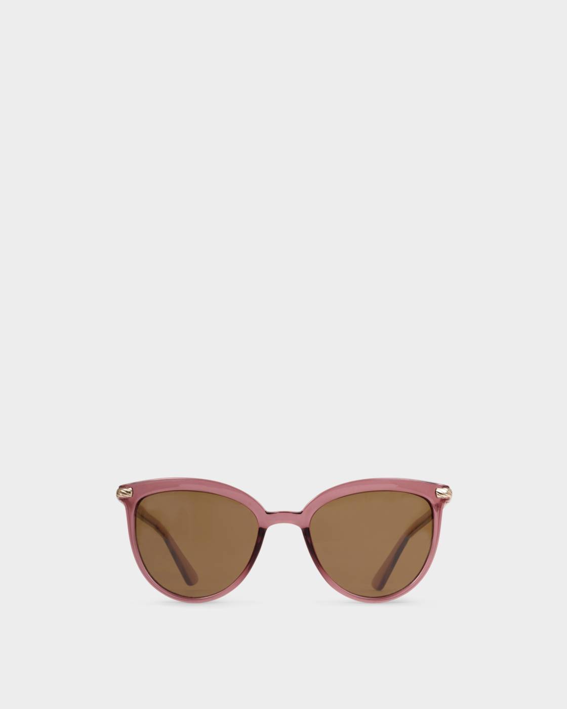 CHERRY FRAME RAVELLO ROUND SUNGLASSES by KATIE LOXTON
