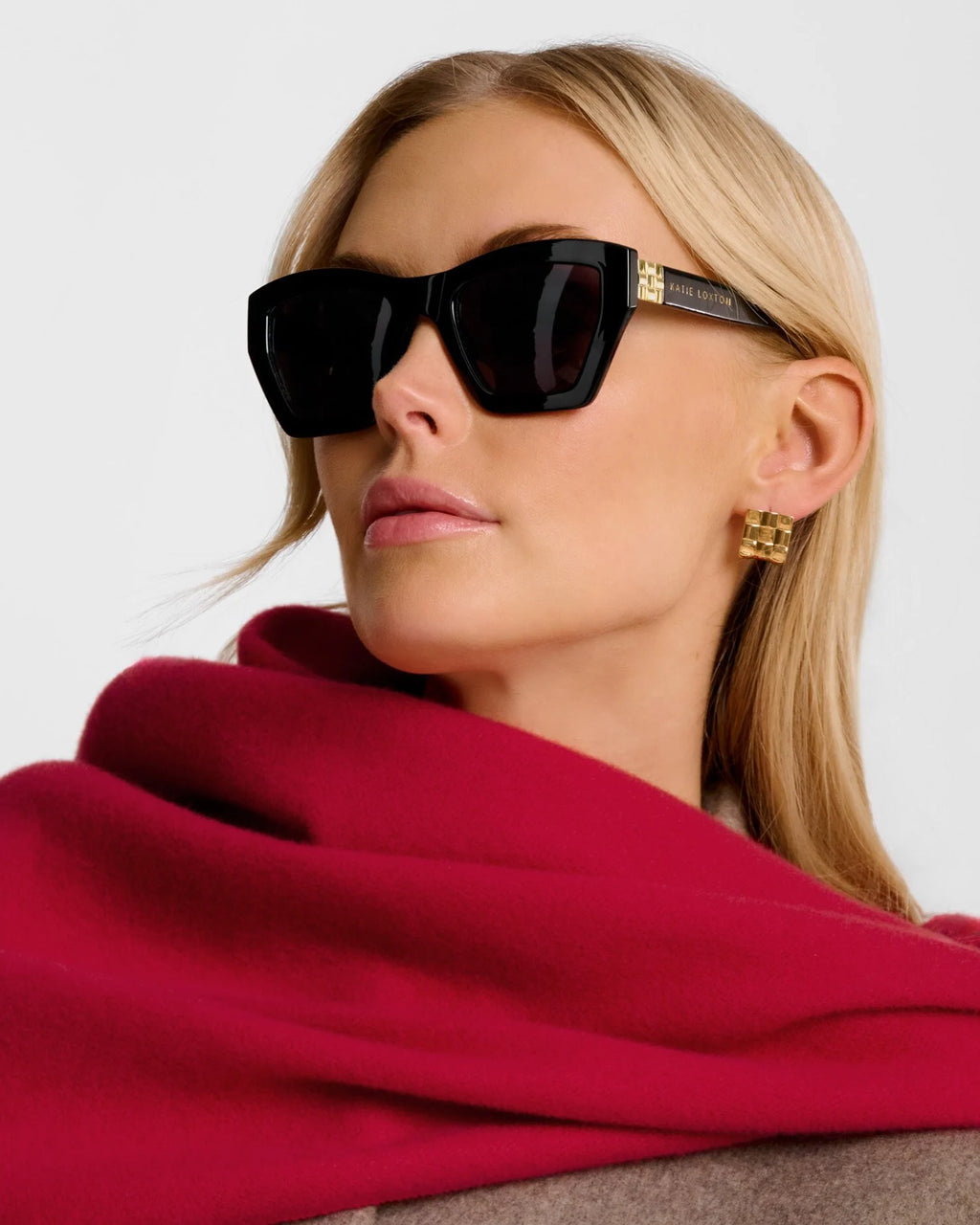 SUNGLASSES PALMA BLK CAT EYE by Katie Loxton