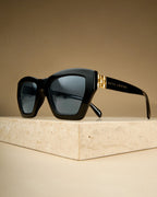 SUNGLASSES PALMA BLK CAT EYE by Katie Loxton