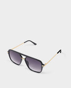 BLACK FRAME ST. MORITZ AVIATOR SUNGLASSES by KATIE LOXTON