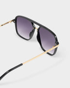 BLACK FRAME ST. MORITZ AVIATOR SUNGLASSES by KATIE LOXTON