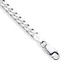 LDS SILVER 10" FLAT CURB ANKLET