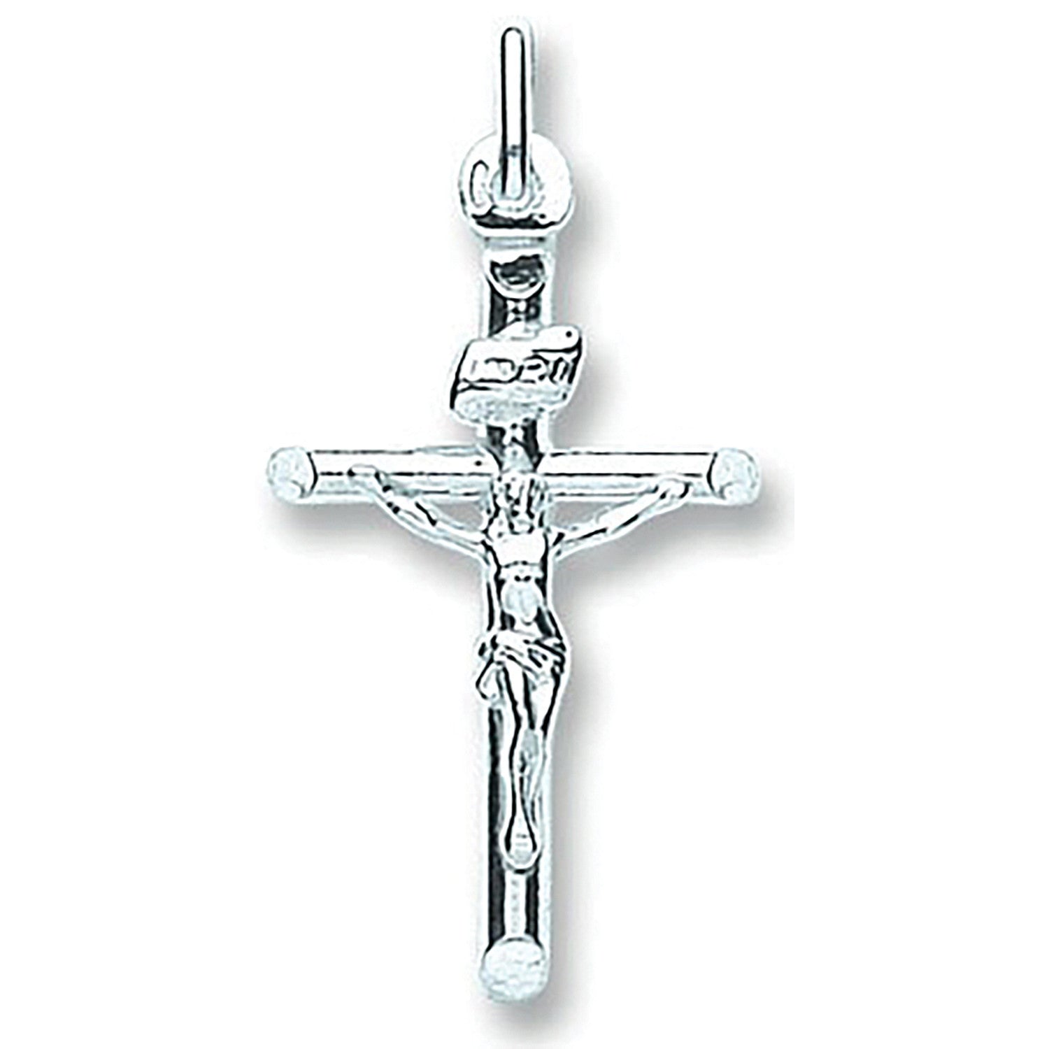 SILVER TUBE STYLE CRUCIFIX CROSS ONLY