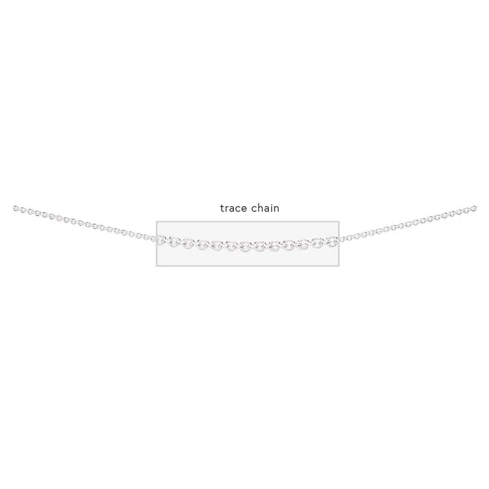 16" SILVER TRACE CHAIN