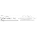 SILVER 16-18" CURB PENDANT CHAIN WITH EXTENDER SECTION