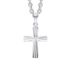 SILVER SMALL DC PATT CROSS ONLY