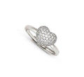 242700/004 NOMINATION SILVER WHT CZ SET PAVE HEART RING - LIFEPOETRY