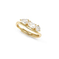 242801/012 NOMINATION SILVER GOLD PLATED WHT CZ TRILOGY RING - MY REBEL ART