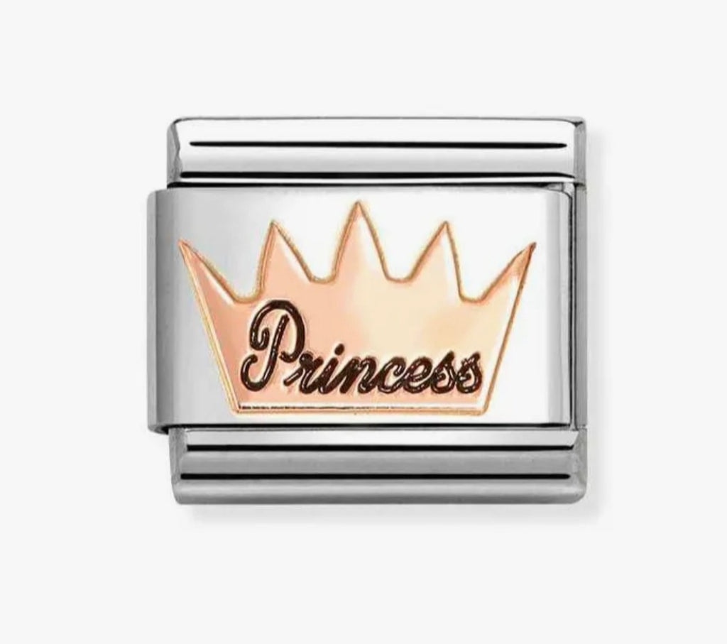 430202/34 NOMINATION ROSE CROWN PRINCESS CHARM - SYMBOLS