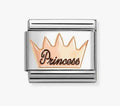 430202/34 NOMINATION ROSE CROWN PRINCESS CHARM - SYMBOLS