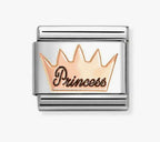 430202/34 NOMINATION ROSE CROWN PRINCESS CHARM - SYMBOLS