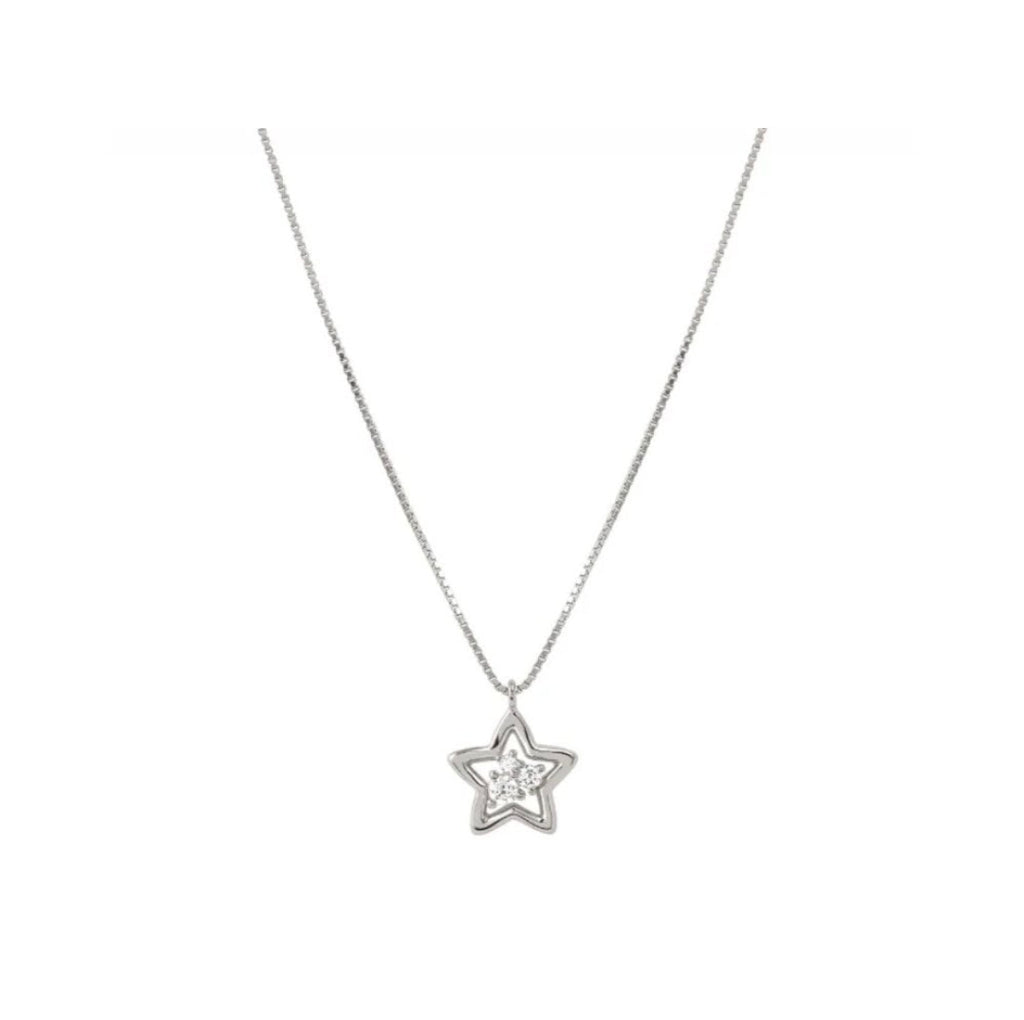 242602/007 NOMINATION SILVER WHT CZ SET STAR DESIGN NECKLET - DREAM BEATS