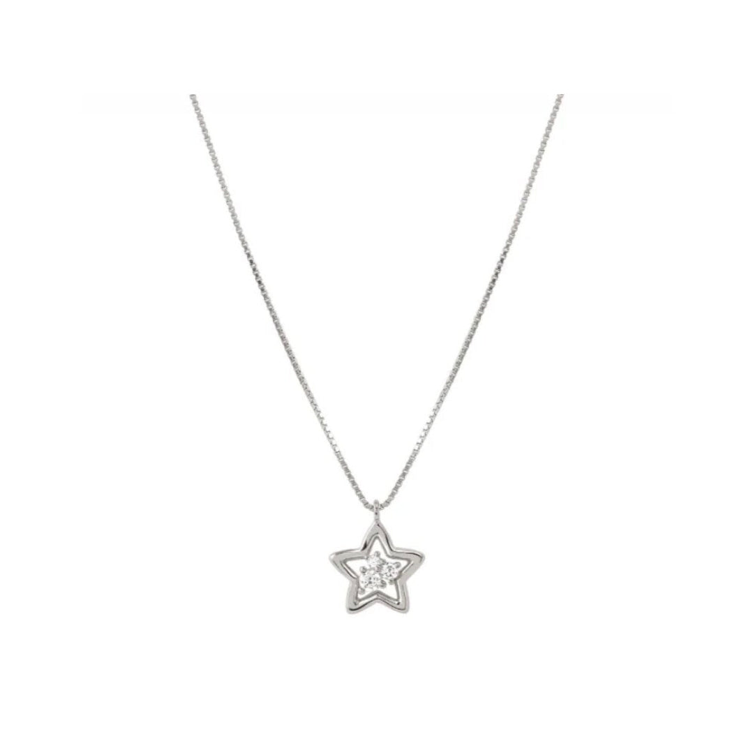 242602/007 NOMINATION SILVER WHT CZ SET STAR DESIGN NECKLET - DREAM BEATS