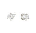 149887/031 NOMINATION SILVER WHT CZ STUD EARRINGS - COLOR WAVE