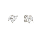 149887/031 NOMINATION SILVER WHT CZ STUD EARRINGS - COLOR WAVE