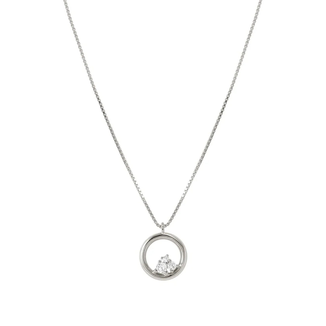 242602/043 NOMINATION SILVER WHT CZ SET CIRCULAR DESIGN NECKLET - DREAM BEATS