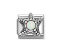 330511/05 NOMINATION SILVER OPAL SET STARFISH CHARM - STONE SYMBOLS