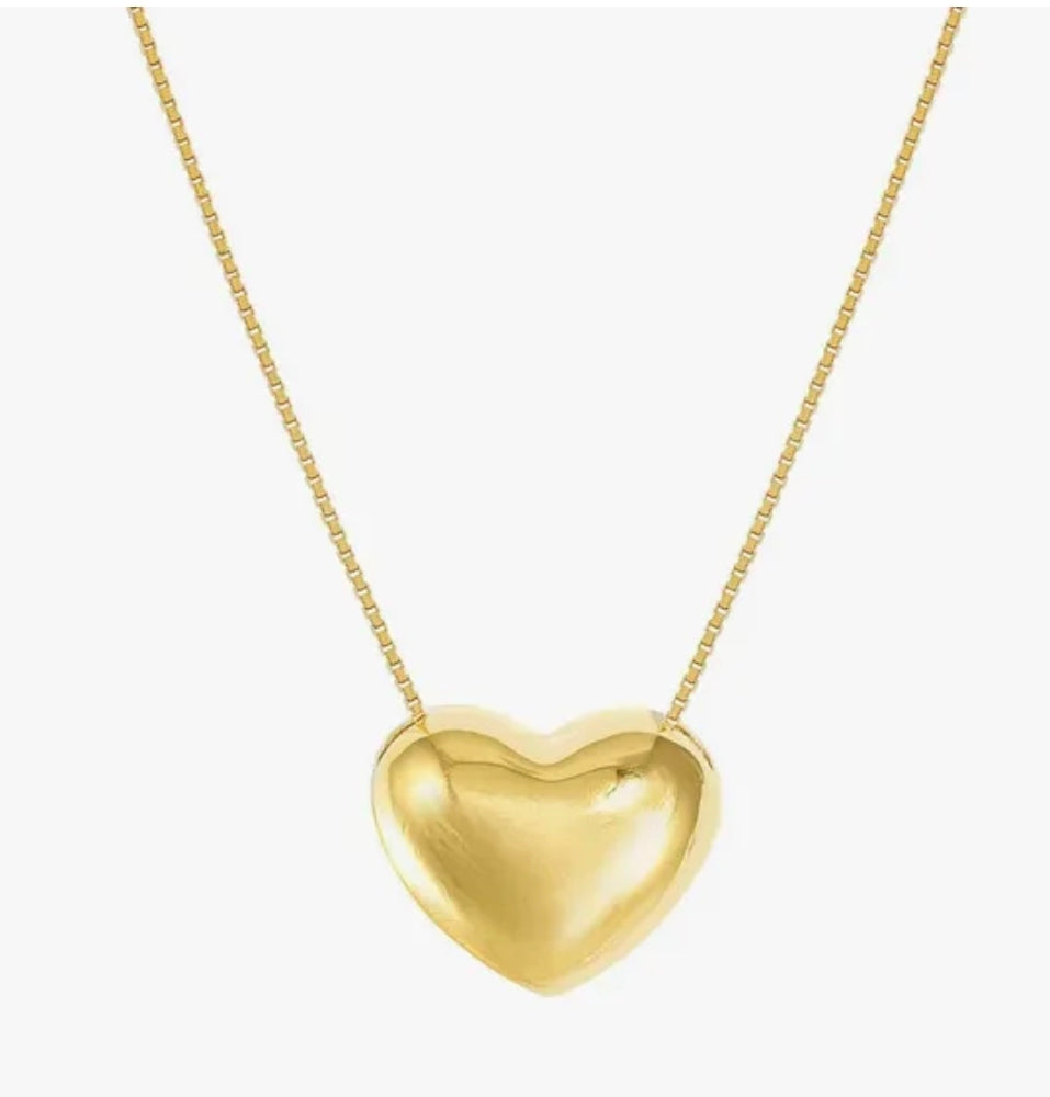 241306/006 GOLD CLOUR SILVER NOM LRGE HEART PEND NLET - ARMONICA