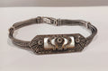 SILVER MOTHER OF PEARL & MARCASITE SET BRACELET