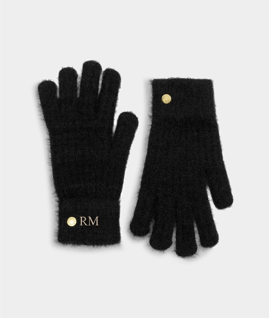 KATIE LOXTON BLACK SOFT KNIT GLOVES | GIFT BOXED