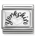 330209/76 NOMINATION YORKSHIRE WITH HEART SILVER CHARM