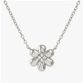 242303/010 Petit Sparkle Silver & Zirconia Flower Necklet