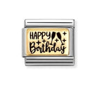 030166/60 NOMINATION HAPPY BIRTHDAY GOLD CHARM