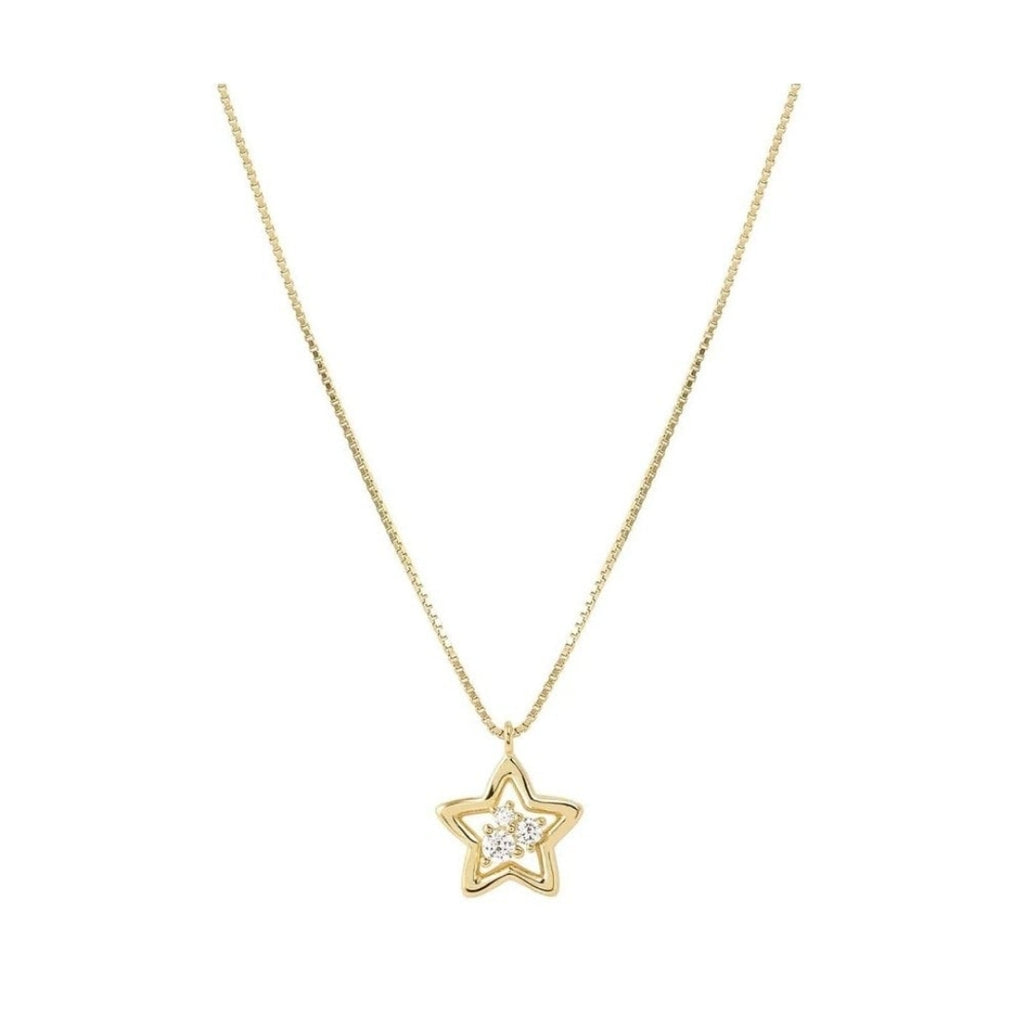 242602/009 NOMINATION GOLD PLATED SILVER WHT CZ SET STAR DESIGN NECKLET - DREAM BEATS