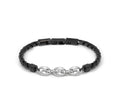 133022/030 Nomination ManVision Black PVD Bracelet Marine Link
