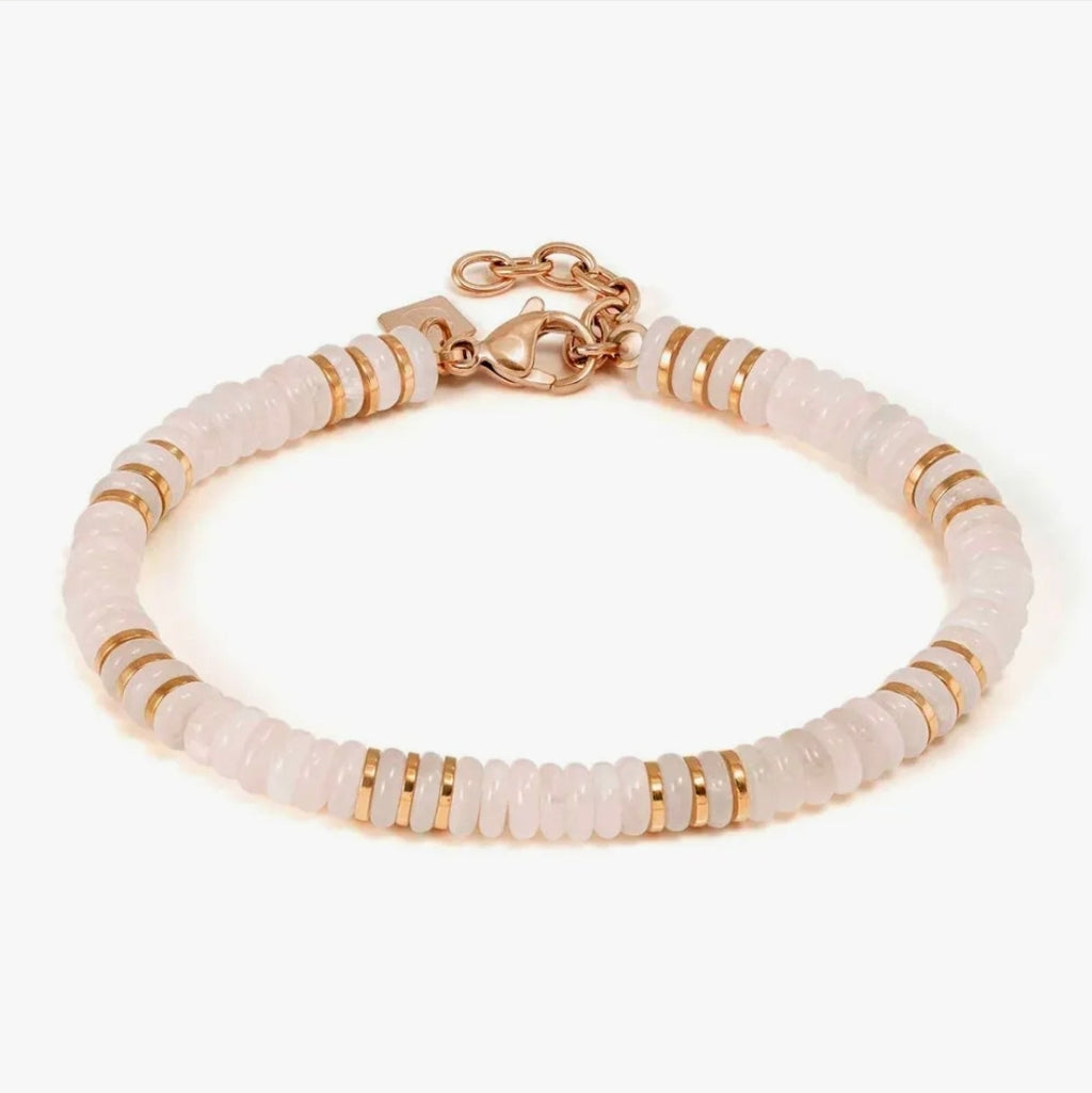 027938/103 NOMINATION INSTINCT STEEL ROSE QUARTZ BRACELET - INSTINCTSTYLE