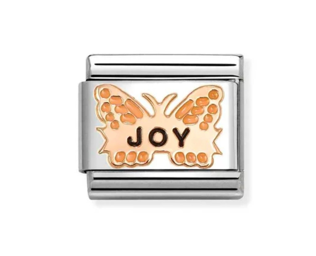 430202/52 NOMINATION ROSE GOLD JOY BUTTERFLY CHARM - SYMBOLS