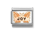 430202/52 NOMINATION ROSE GOLD JOY BUTTERFLY CHARM - SYMBOLS
