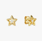 242603/009 NOMINATION SILVER GOLD PLATE WHT CZ SET STAR DESIGN EARRINGS - DREAM BEATS