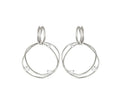 242812/010 My Rebel Art Silver CZ Big Circle Earrings