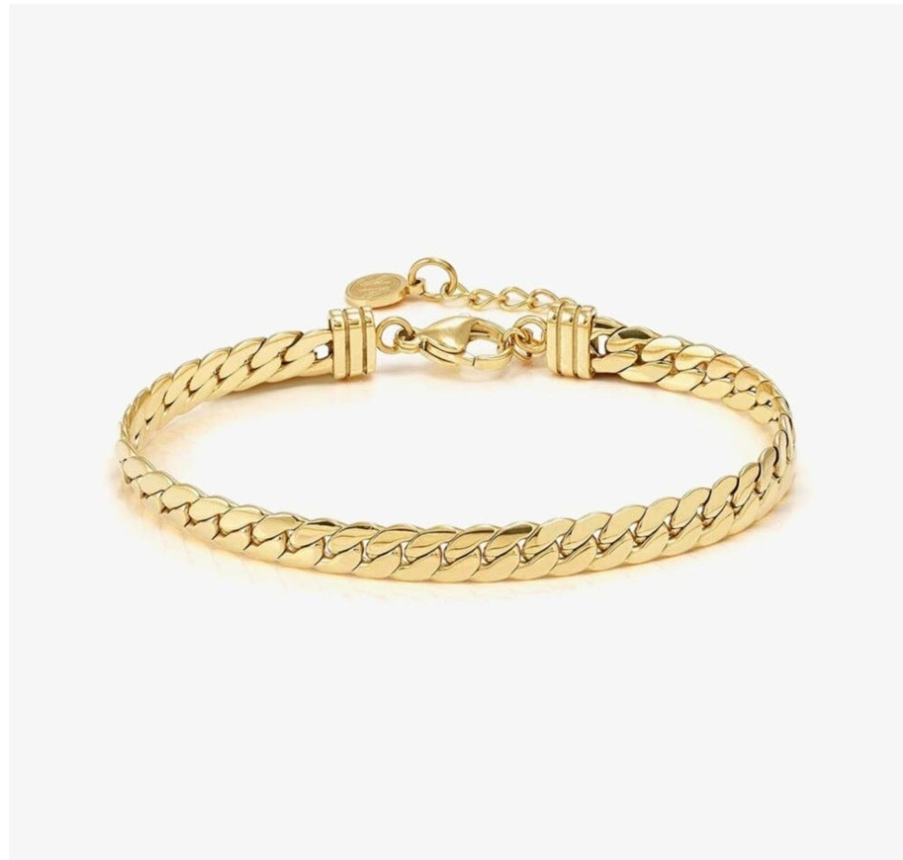 Nomination Ecclettica Gold Coloured Steel Snake Chain Bracelet