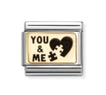 030166/71 YOU & ME PUZZLE CHARM