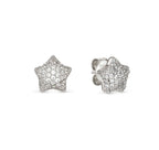 242707/007 Life Poetry Silver Pave CZ Star Stud Earrings