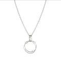 242821/010 My Rebel Art Silver Circle CZ Pendant Necklet