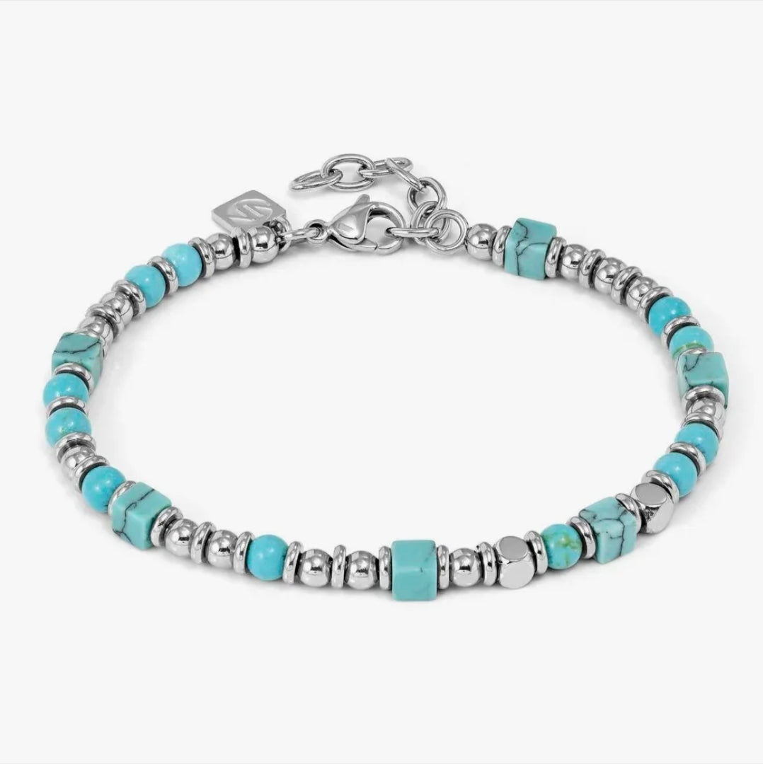 027935/003 NOMINATION INSTINCT STEEL TURQUOISE BRACELET - INSTINCTSTYLE