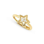 242600/009 NOMINATION SILVER GOLD PLATE WHT CZ SET STAR DESIGN RING - DREAM BEATS