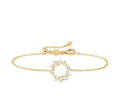 149881/020 NOMINATION SILVER GOLD COLOURED WHT CZ CIRCLE BRACELET - COLOR WAVE