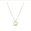 242602/044 NOMINATION SILVER GOLD COLOUR WHT CZ SET CIRCULAR DESIGN NECKLET - DREAM BEATS
